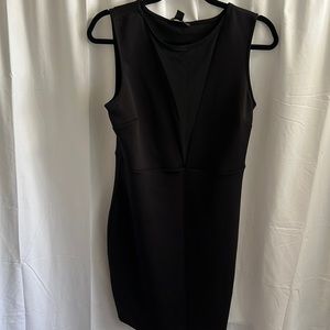 Body con is with mesh panel in front